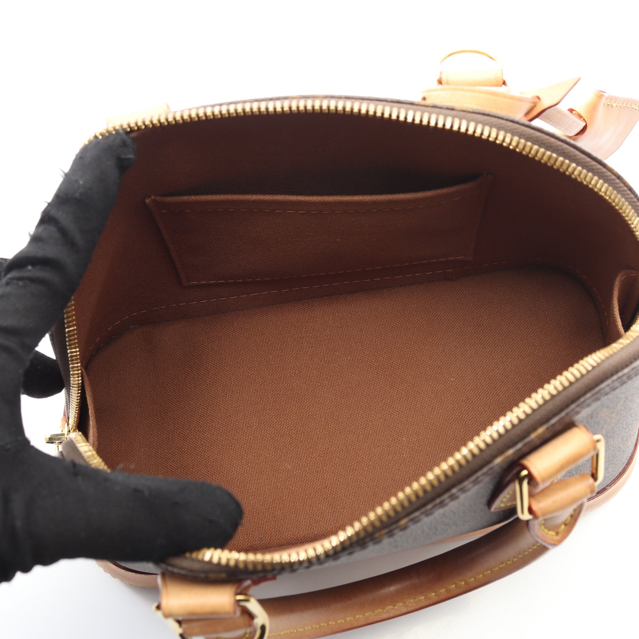 アルマBB モノグラム ハンドバッグ PVC レザー ブラウン 2WAY ルイ