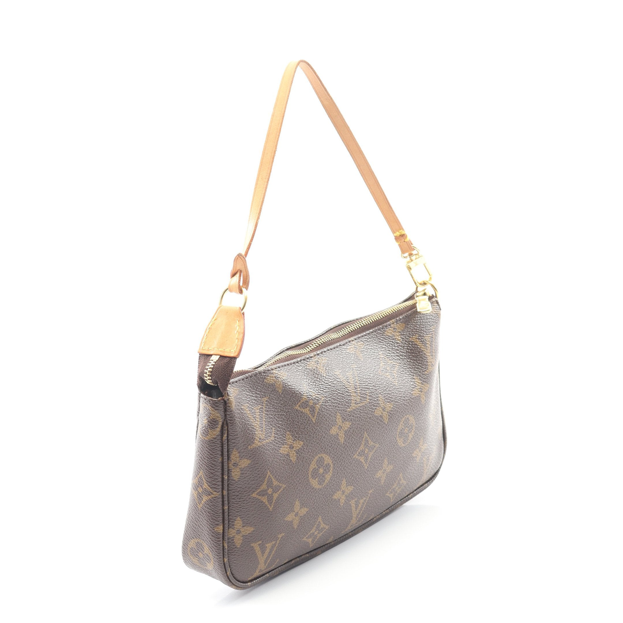 ポシェットアクセソワール モノグラム ハンドバッグ PVC レザー