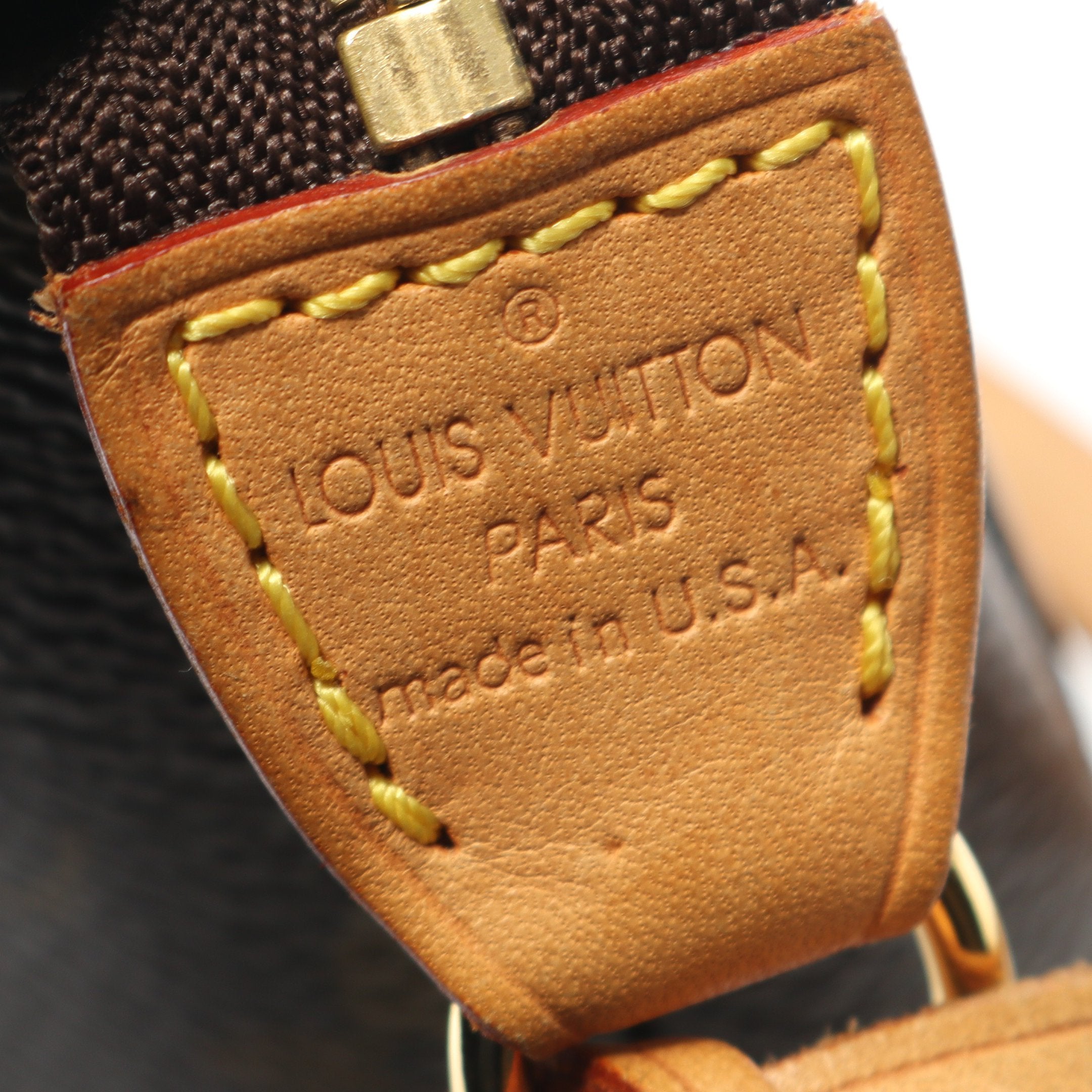 ポシェットアクセソワール モノグラム ハンドバッグ PVC レザー