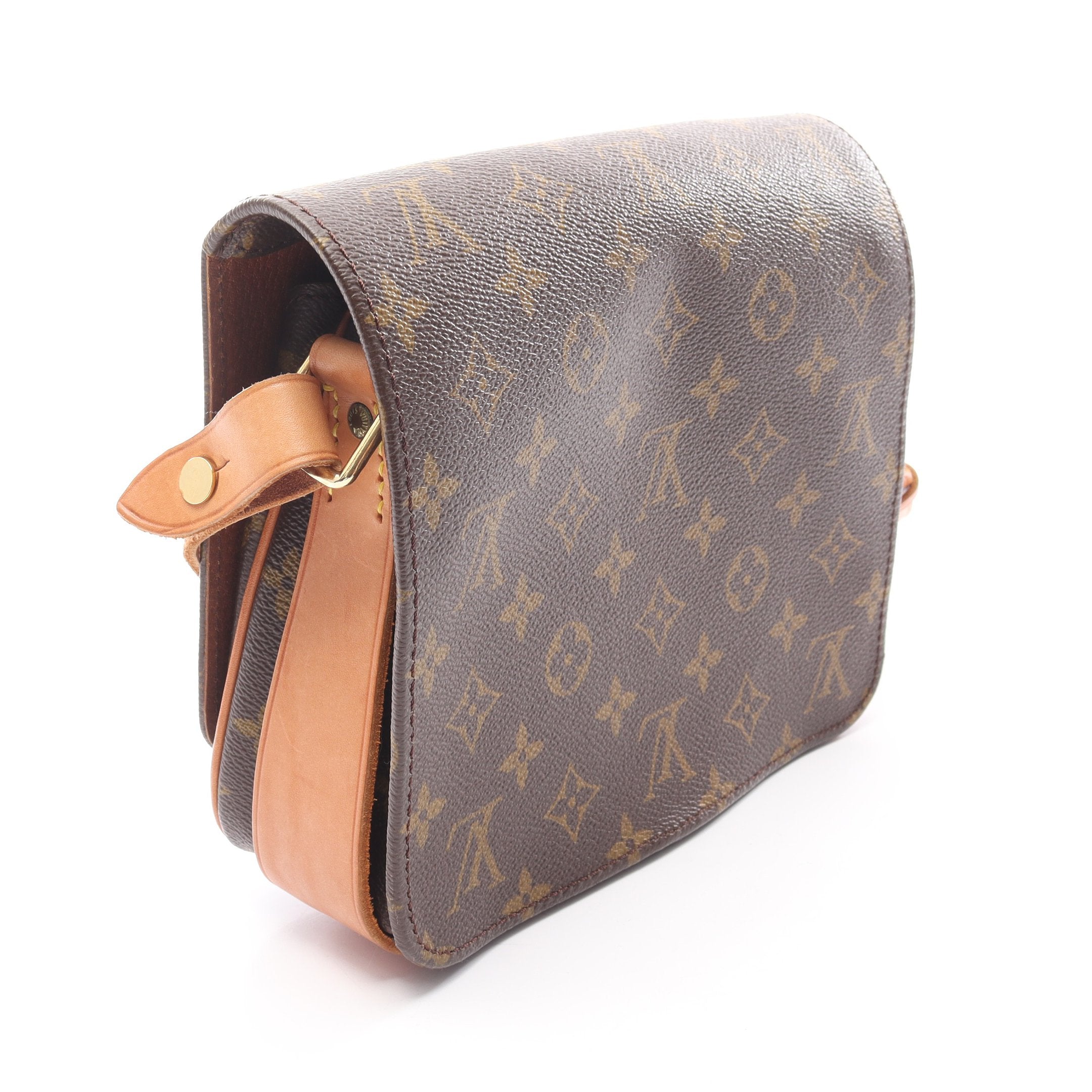 LOUIS VUITTON カルトシエール MM モノグラム ショルダーバッグ カルトシエールMM モノグラム ショルダーバッグ PVC レザー ブラウン