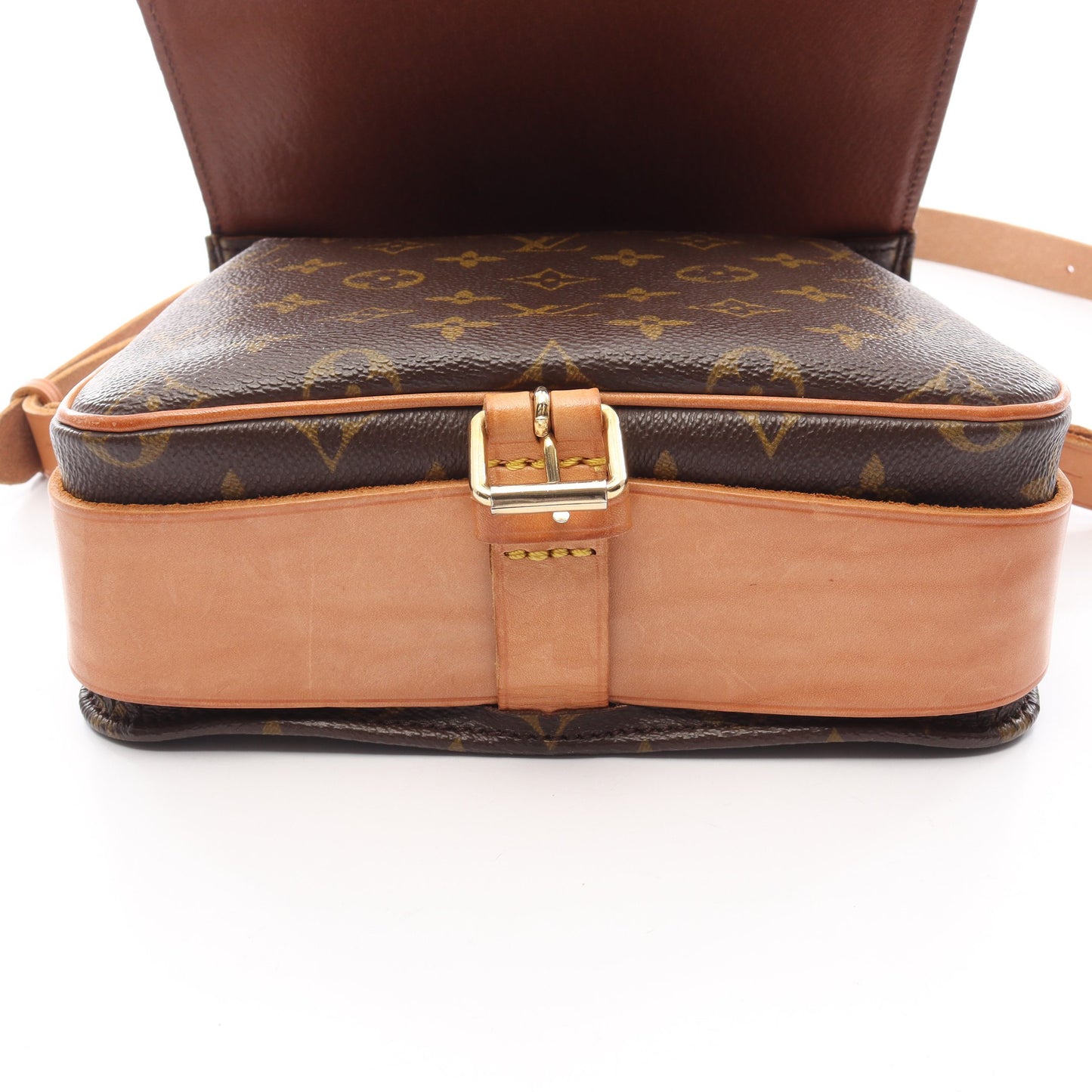 カルトシエールMM モノグラム ショルダーバッグ PVC レザー ブラウン ルイヴィトン バッグ LOUIS VUITTON