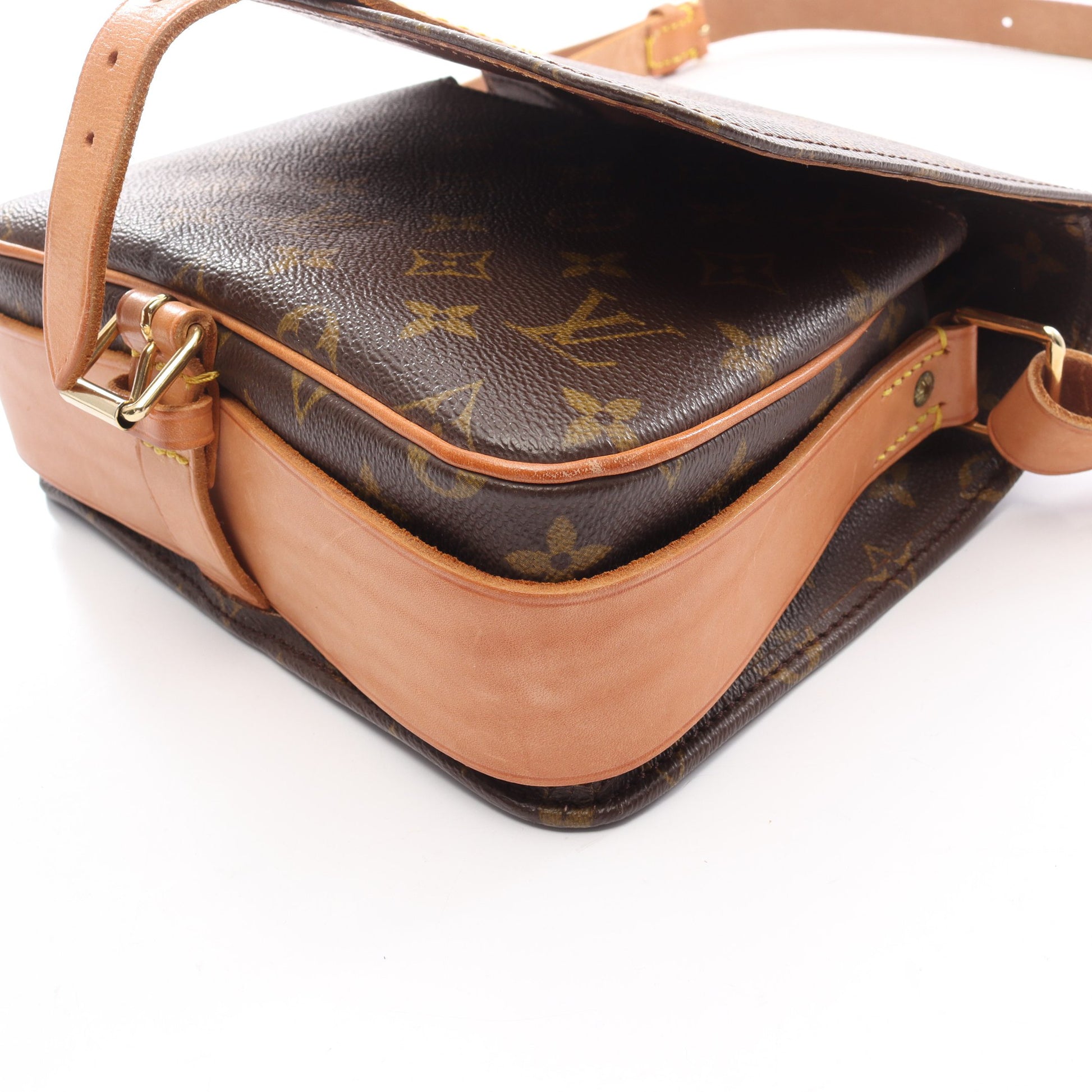 カルトシエールMM モノグラム ショルダーバッグ PVC レザー ブラウン ルイヴィトン バッグ LOUIS VUITTON