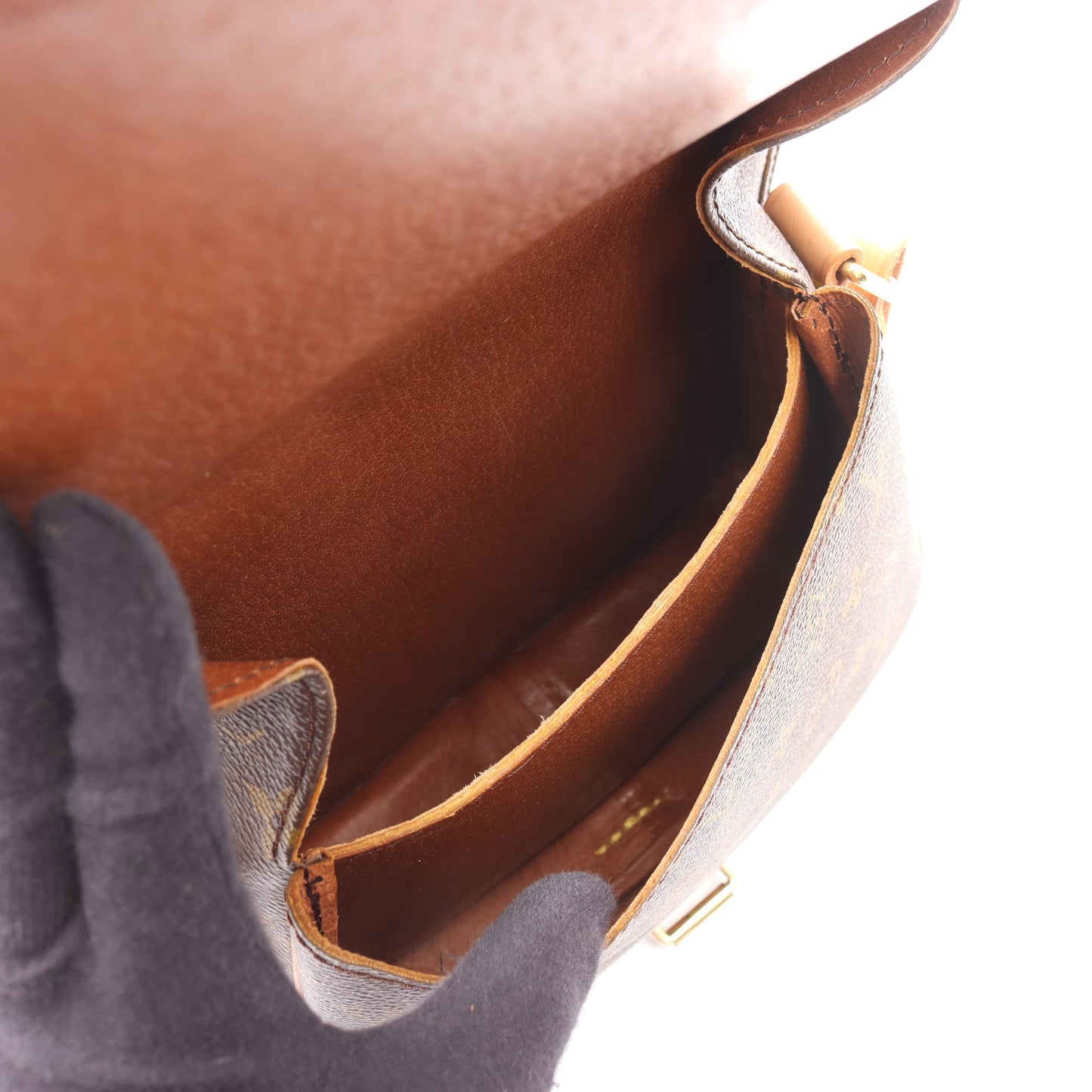 カルトシエールMM モノグラム ショルダーバッグ PVC レザー ブラウン ルイヴィトン バッグ LOUIS VUITTON