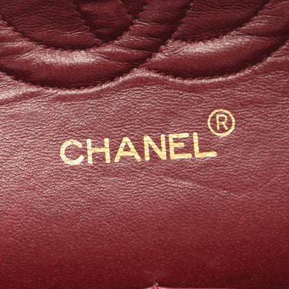 マトラッセ Wフラップ Wチェーンショルダーバッグ コットンジャージー ブラック ゴールド金具 シャネル バッグ CHANEL