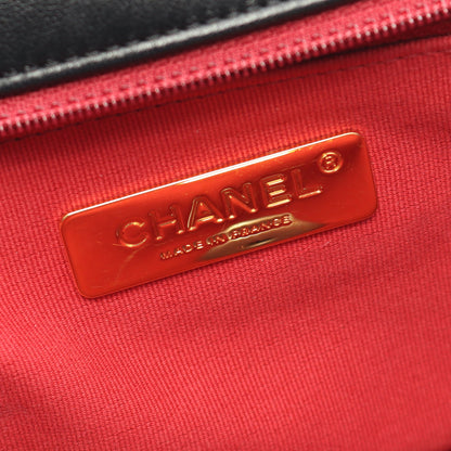 19 ディズヌフ マトラッセ チェーンショルダーバッグ ラムスキン ブラック コンビ金具 2WAY シャネル バッグ CHANEL