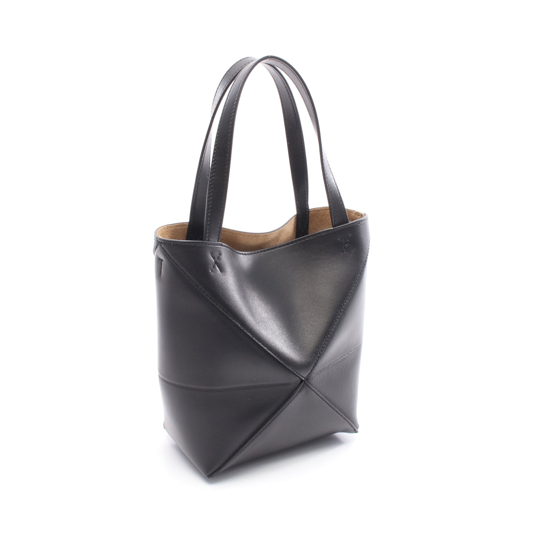 極美品　ロエベ　パズルフォルド　ミニ　ハンドバッグ　ショルダー　2way　黒 極美品ロエベパズルフォルドミニハンドバッグショルダー2way黒