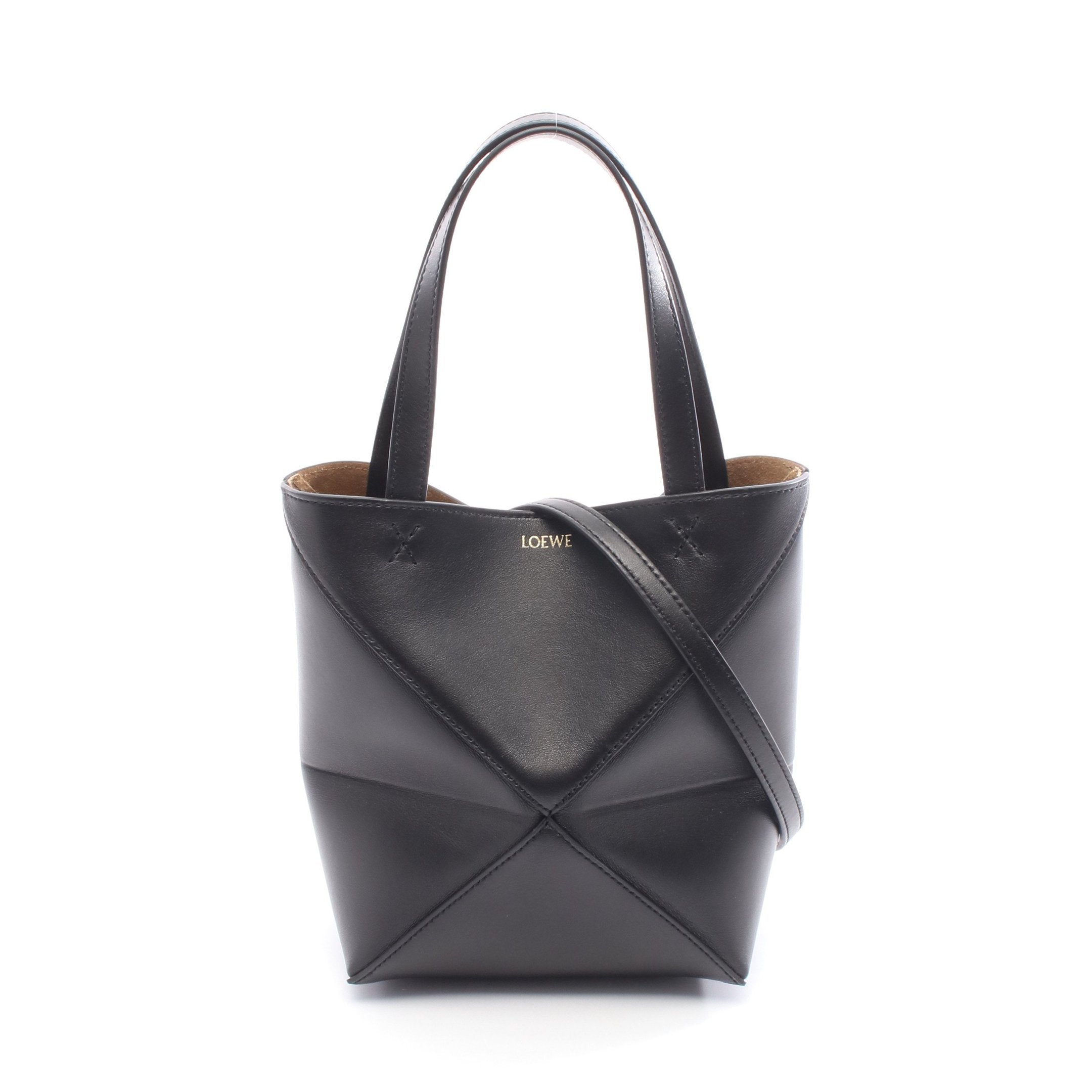 パズルフォルド ミニ ハンドバッグ レザー ブラック 2WAY ロエベ – RECLO