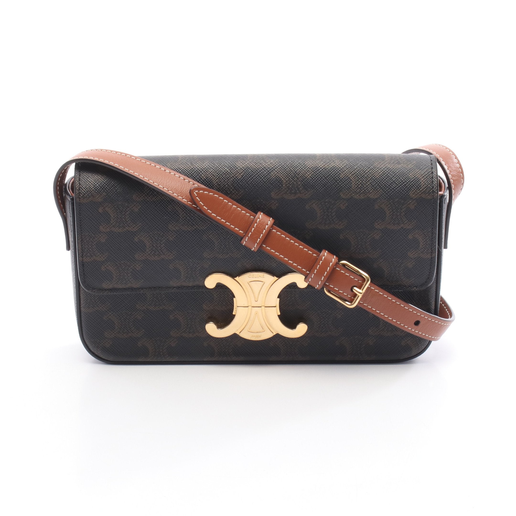 CELINEモノグラムハンドバッグ ダークブラウン 11353-3fc6-18ch01.jpg