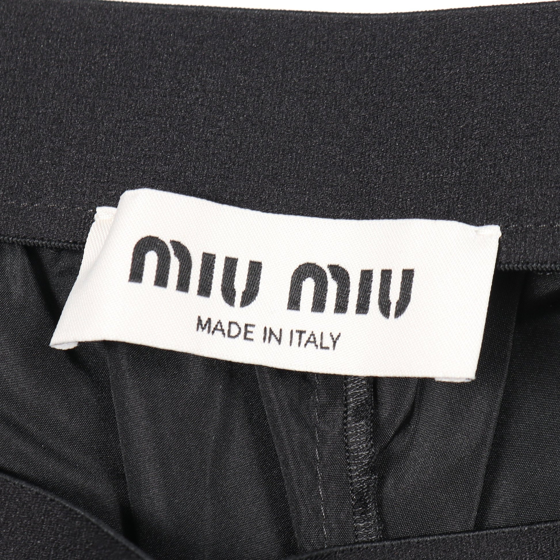 テクニカルシルク ショーツ イージーパンツ シルク ブラック ミュウ  