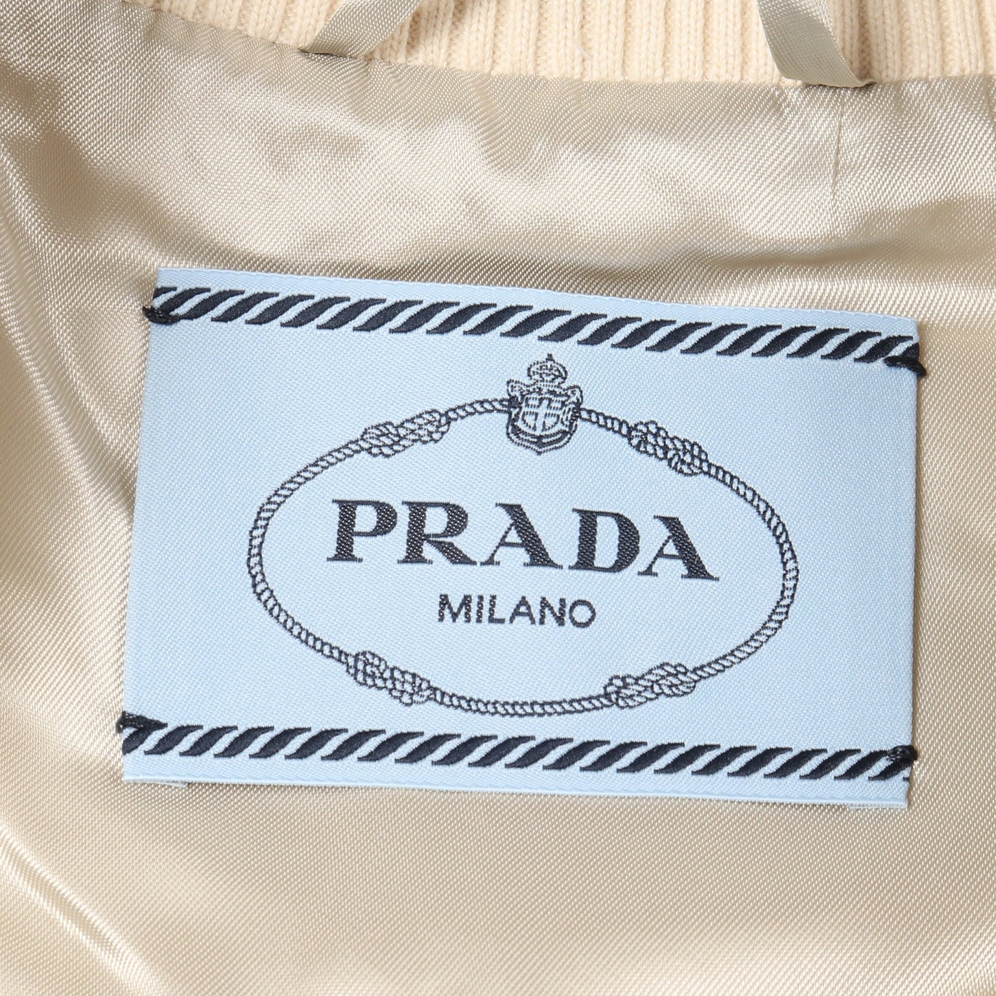 キッドモヘア ボンバージャケット モヘヤ ウール アイボリー プラダ アウター PRADA