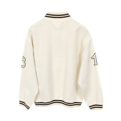キッドモヘア ボンバージャケット モヘヤ ウール アイボリー プラダ アウター PRADA