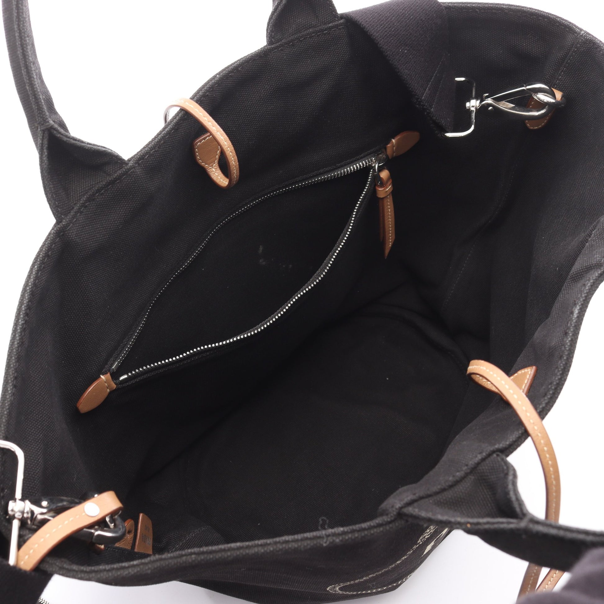 CANAPA カナパ ハンドバッグ キャンバス ブラック 2WAY プラダ – RECLO