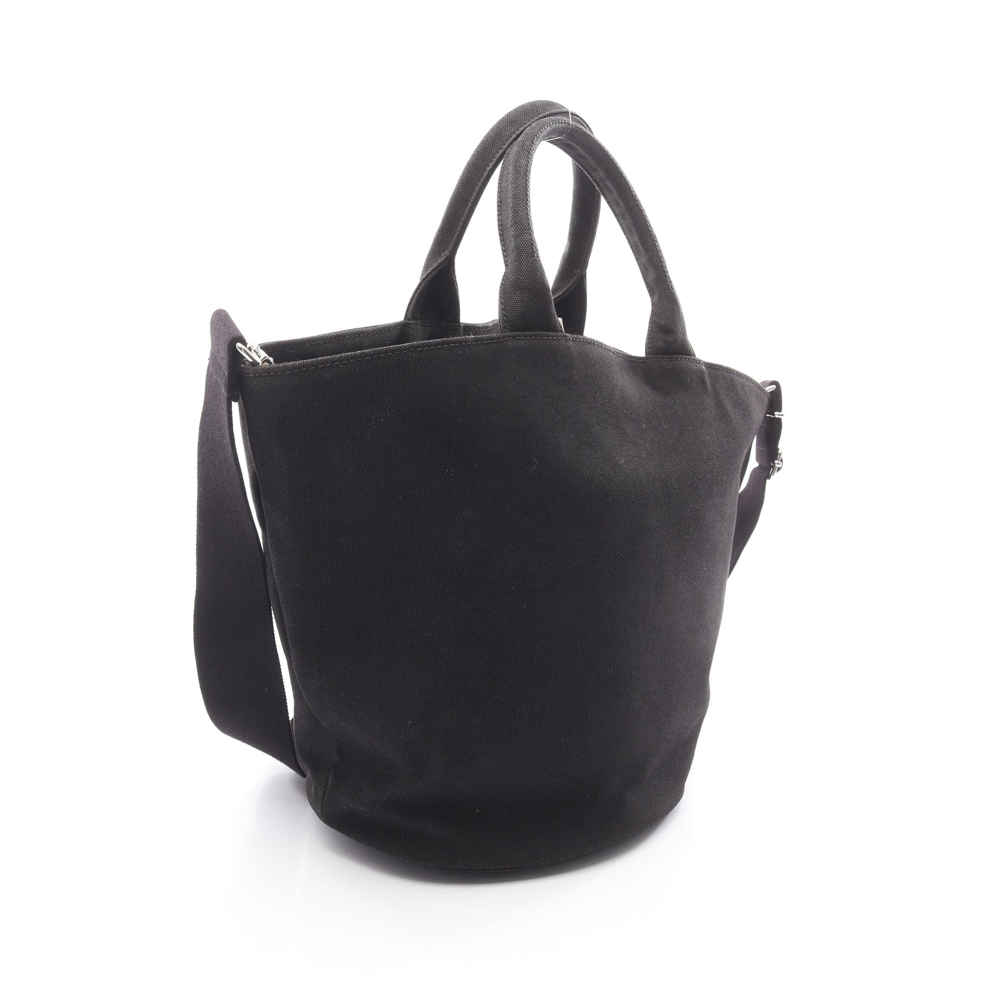 CANAPA カナパ ハンドバッグ キャンバス ブラック 2WAY プラダ – RECLO