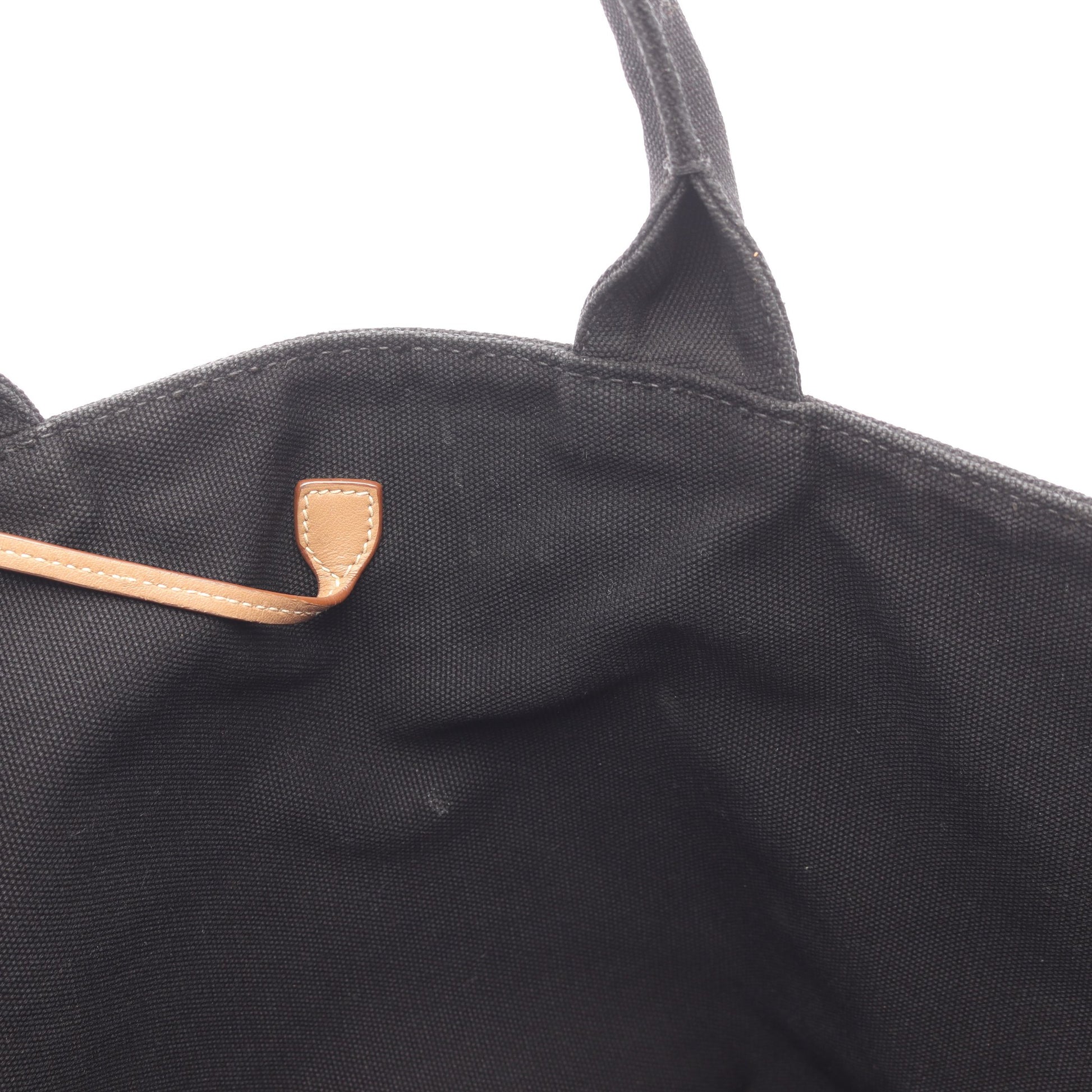 CANAPA カナパ ハンドバッグ キャンバス ブラック 2WAY プラダ バッグ PRADA