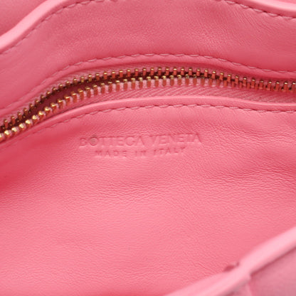 パデット カセット イントレチャート ショルダーバッグ レザー ピンク ボッテガヴェネタ バッグ BOTTEGA VENETA
