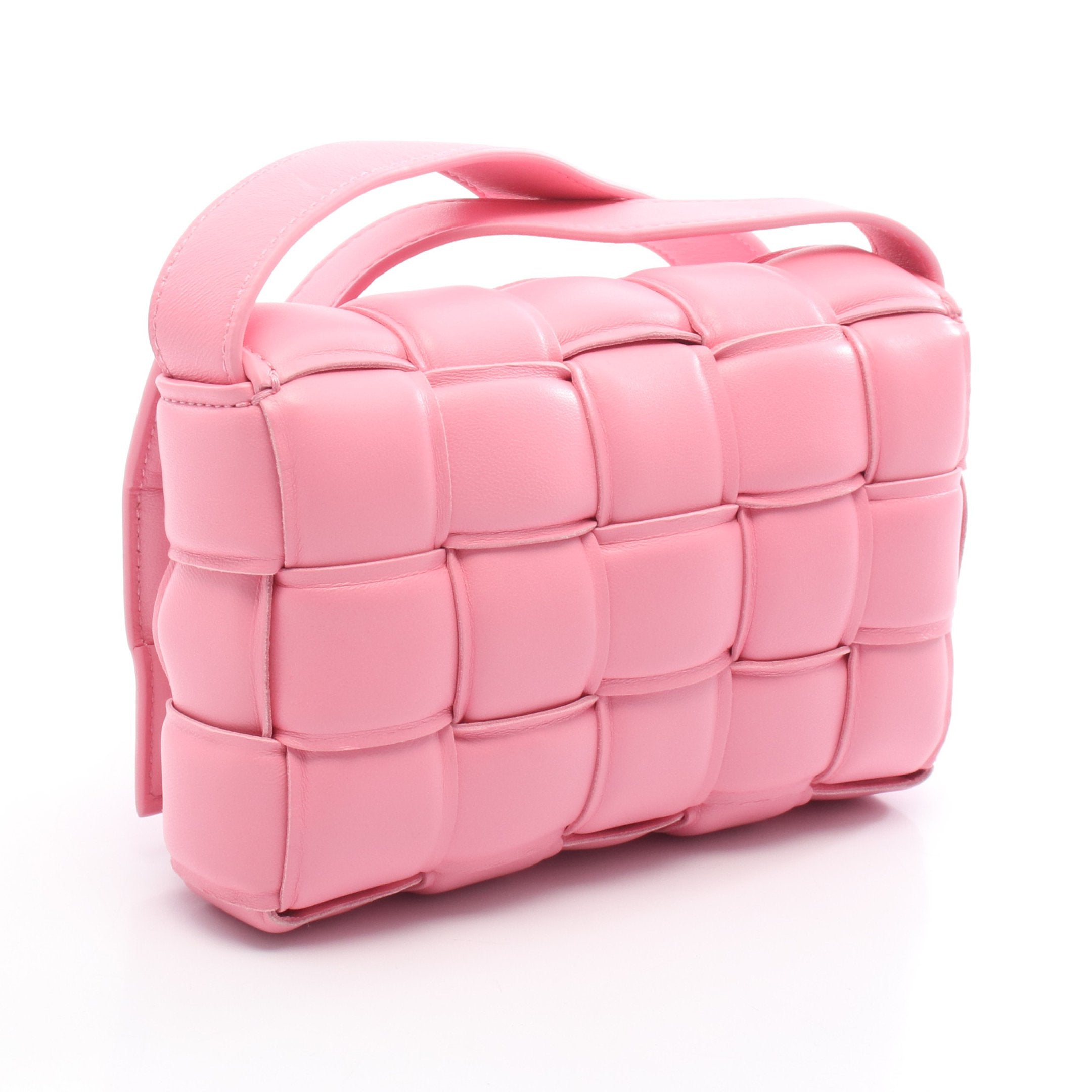 パデット カセット イントレチャート ショルダーバッグ レザー ピンク