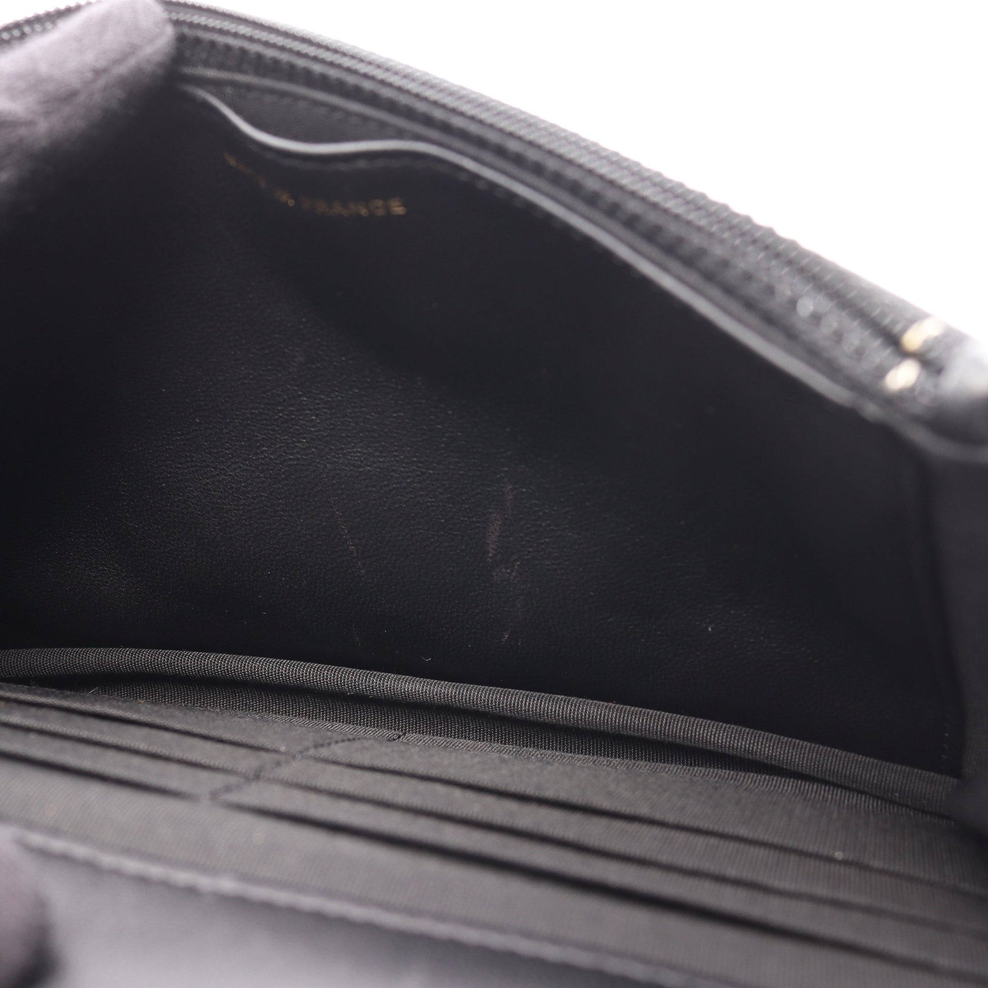 ボーイシャネル マトラッセ チェーンウォレット ラムスキン ブラック ゴールド金具 シャネル バッグ CHANEL