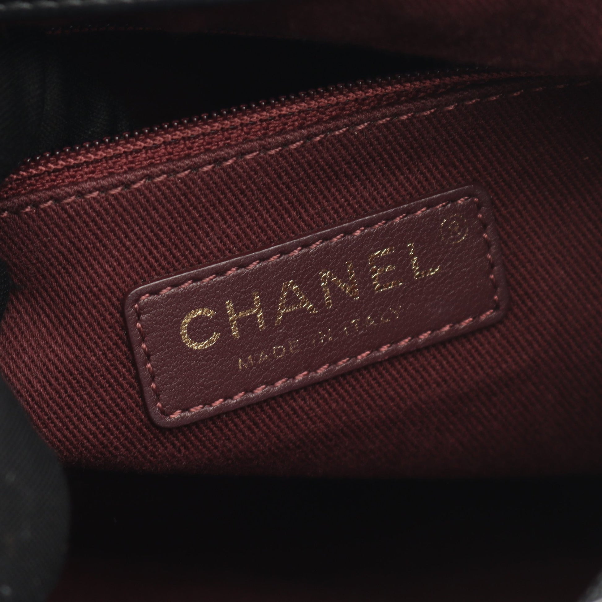 Vステッチ バックパック リュックサック ラムスキン ブラック ゴールド金具 シャネル バッグ CHANEL