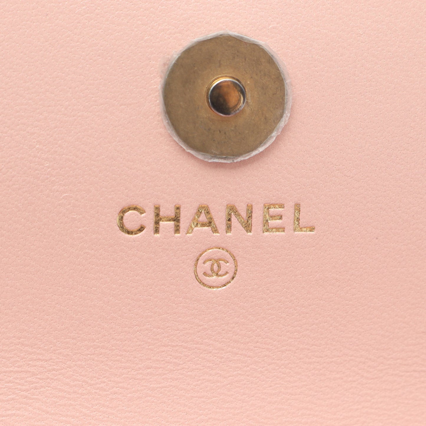 マトラッセ フォンフォルダー チェーンショルダーバッグ ラムスキン ライトピンク ゴールド金具 シャネル バッグ CHANEL