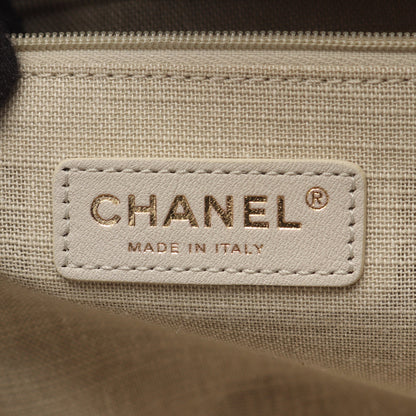 ドーヴィルMM チェーンショルダーバッグ ファブリック レザー ブラック ゴールド金具 2WAY シャネル バッグ CHANEL