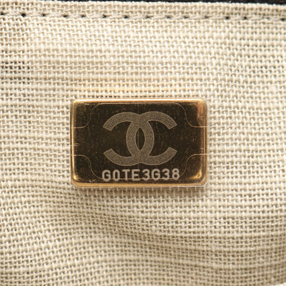 ドーヴィルMM チェーンショルダーバッグ ファブリック レザー ブラック ゴールド金具 2WAY シャネル バッグ CHANEL