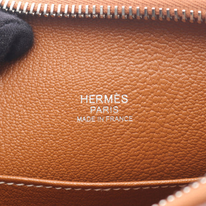 ボリトル ゴールド クラッチバッグ エバーカラー ブラウン シルバー金具 2WAY W刻印 エルメス バッグ HERMES