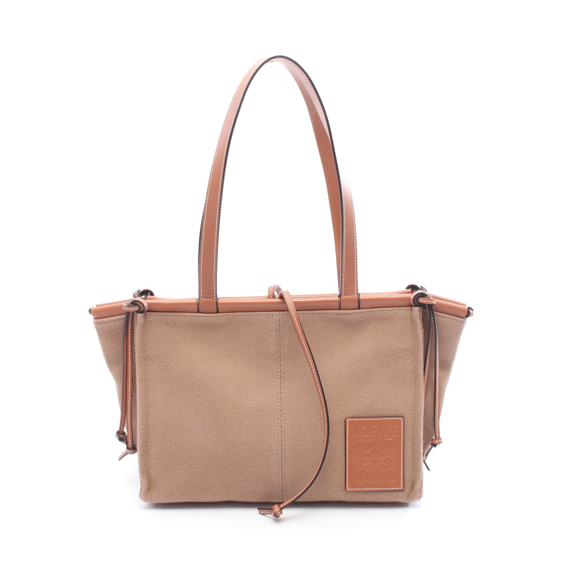 LOEWE ロエベ かごバッグ スモール ブラウン レザー トートバック 楽天市場】ロエベ LOEWE トートバッグ スモール バスケット かごバッグ