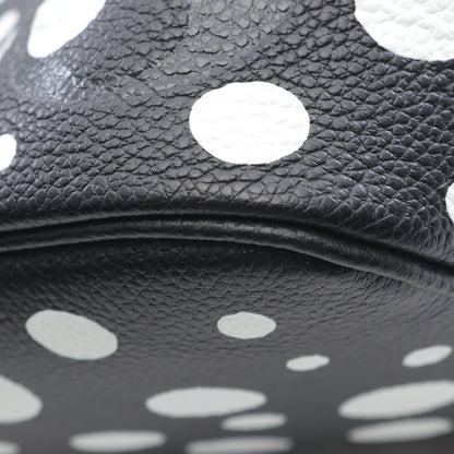 LOUIS VUITTON × yayoi kusama ネヴァーフルMM モノグラムアンプラント インフィニティドット ショルダーバッグ トートバッグ レザー ブラック ホワイト ルイヴィトン バッグ LOUIS VUITTON