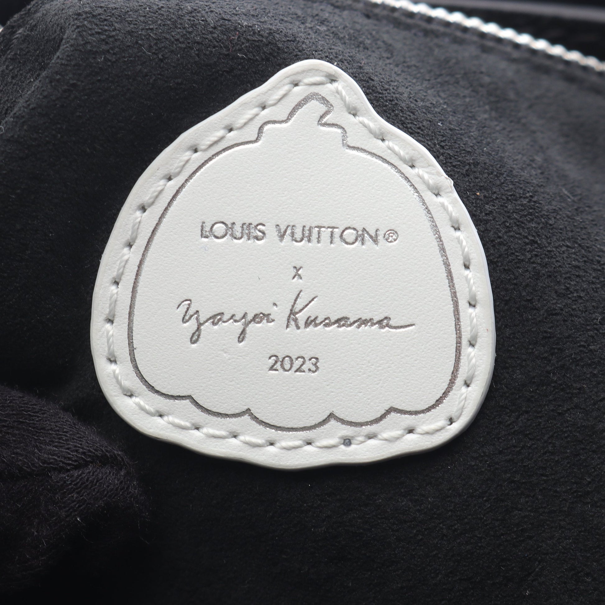 LOUIS VUITTON × yayoi kusama ネヴァーフルMM モノグラムアンプラント インフィニティドット ショルダーバッグ トートバッグ レザー ブラック ホワイト ルイヴィトン バッグ LOUIS VUITTON