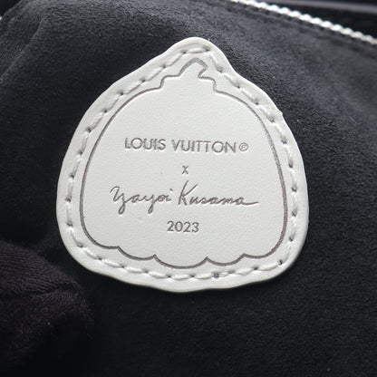 LOUIS VUITTON × yayoi kusama ネヴァーフルMM モノグラムアンプラント インフィニティドット ショルダーバッグ トートバッグ レザー ブラック ホワイト ルイヴィトン バッグ LOUIS VUITTON