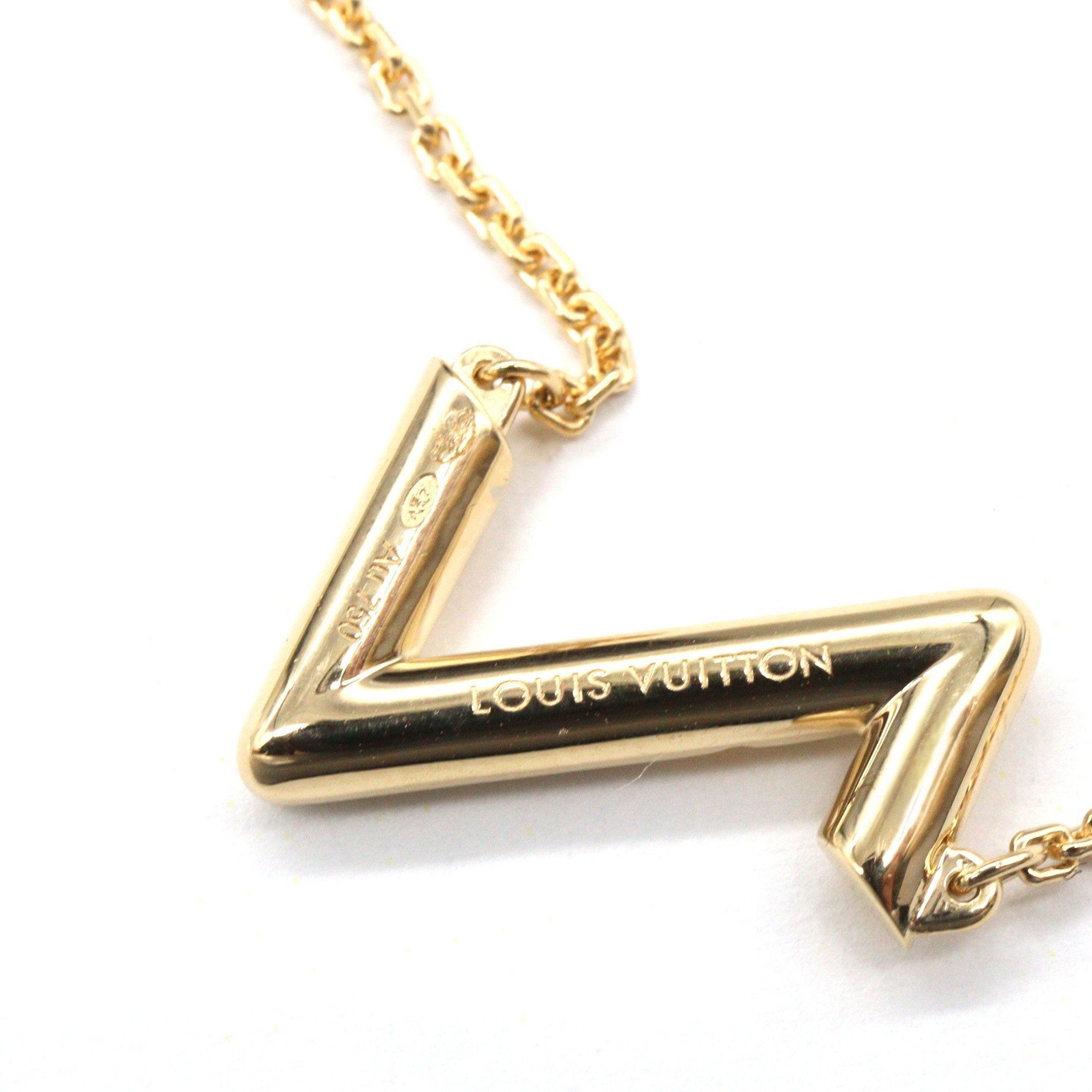 Louis Vuitton ネックレス イエロー アップサイドダウン ネックレス ネックレス K18YG イエローゴールド