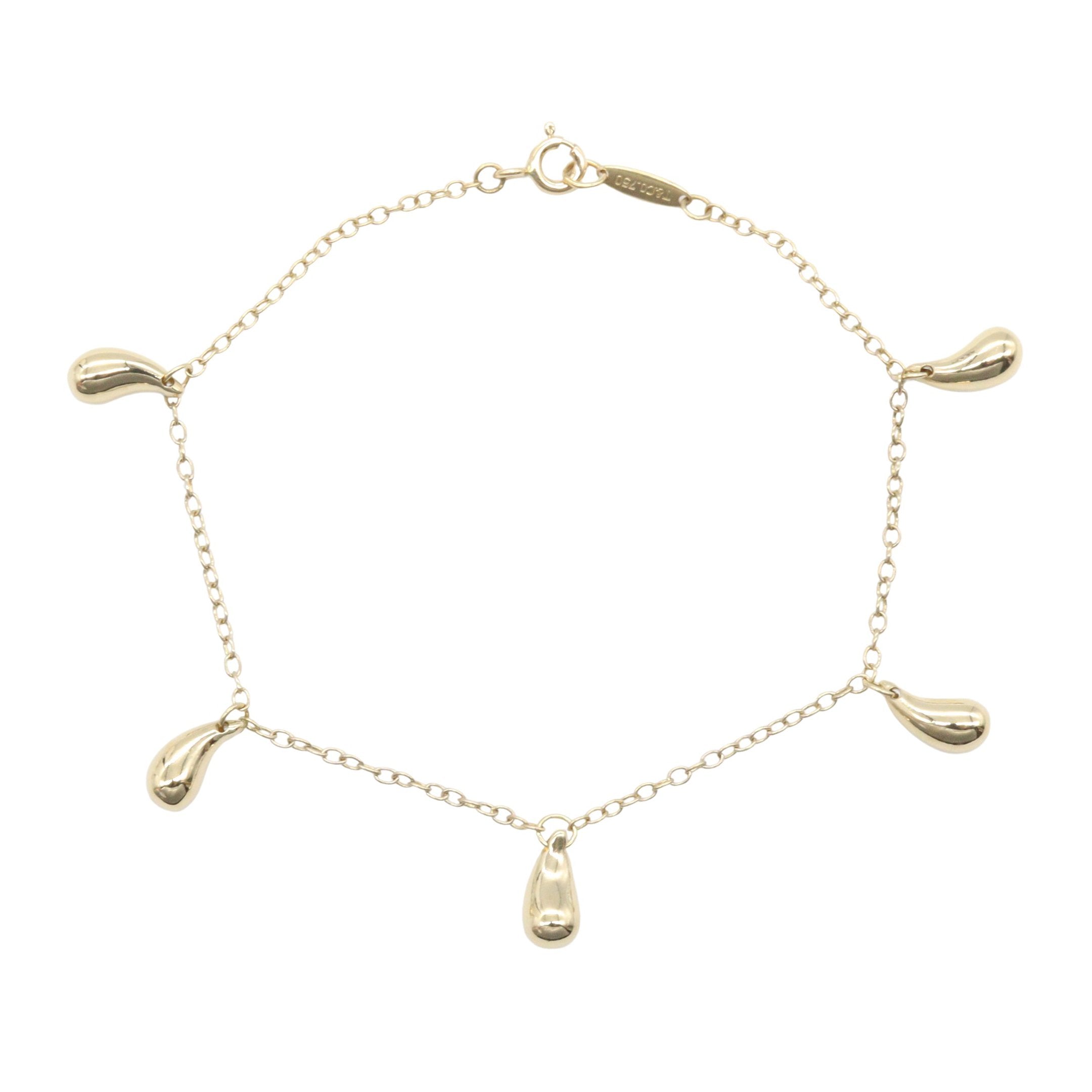 ティアドロップ 5モチーフ ブレスレット ブレスレット K18YG イエロー