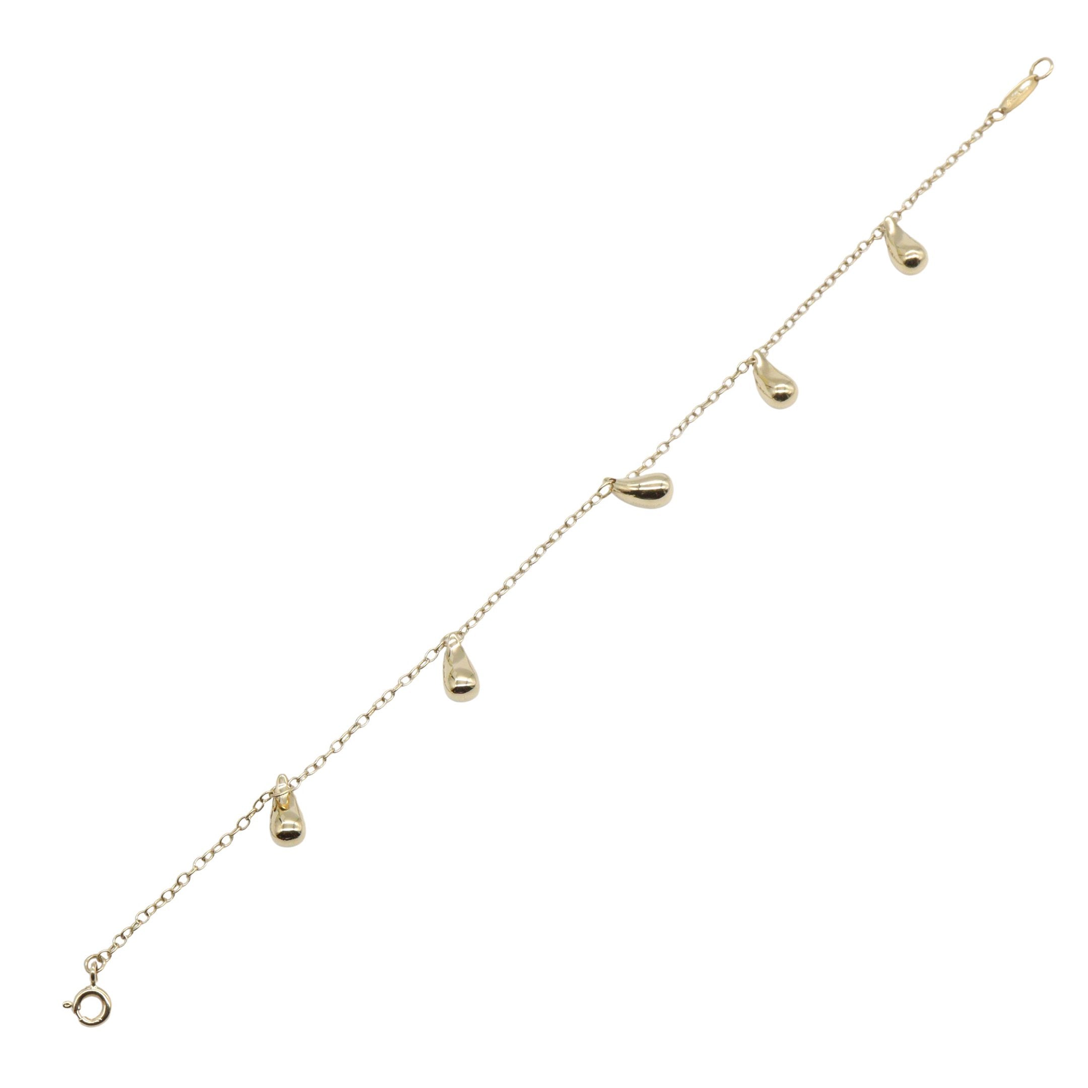 ティアドロップ 5モチーフ ブレスレット ブレスレット K18YG イエロー