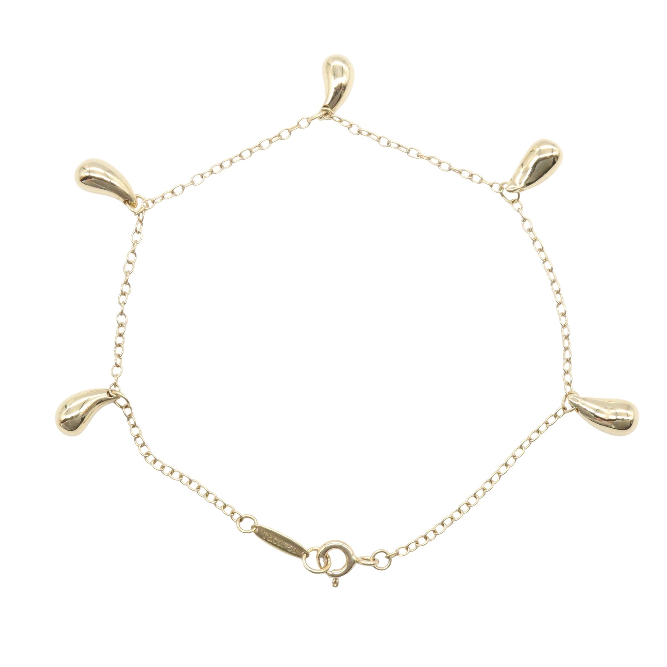 ティアドロップ 5モチーフ ブレスレット ブレスレット K18YG イエロー