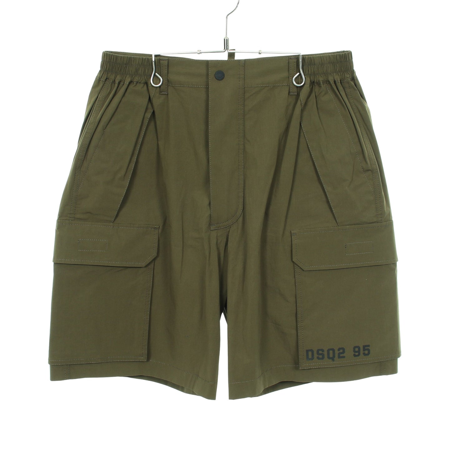 ショート パンツ コットン カーキグリーン ディースクエアード ボトムス DSQUARED2