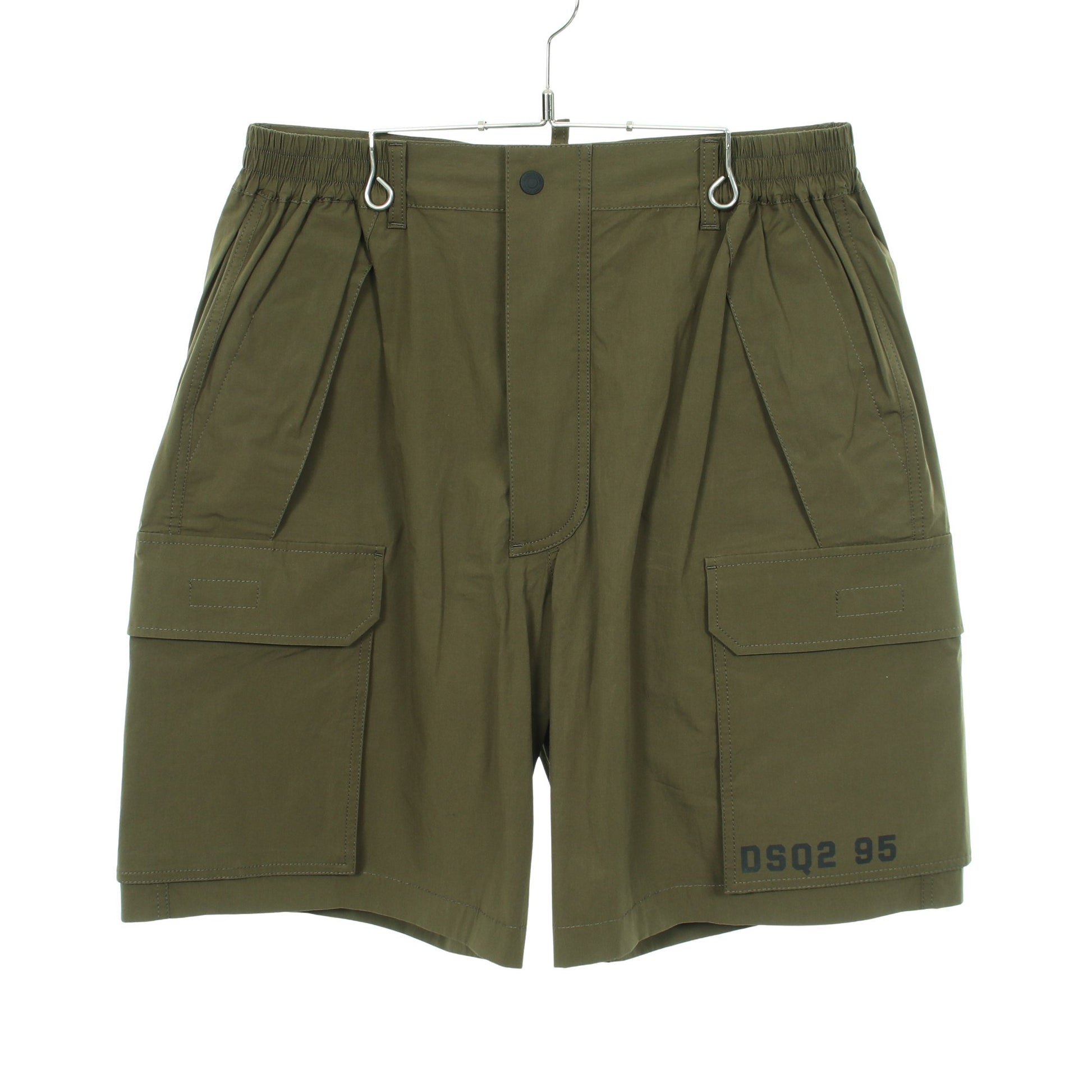 ショート パンツ コットン カーキグリーン ディースクエアード ボトムス DSQUARED2