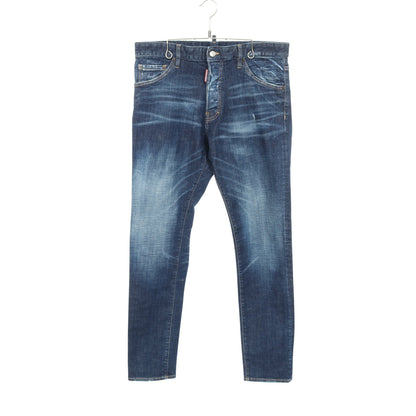 Cool Guy Jean デニムパンツ コットン インディゴブルー ボタンフライ ダメージ加工 ディースクエアード ボトムス DSQUARED2
