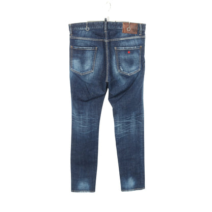 Cool Guy Jean デニムパンツ コットン インディゴブルー ボタンフライ ダメージ加工 ディースクエアード ボトムス DSQUARED2