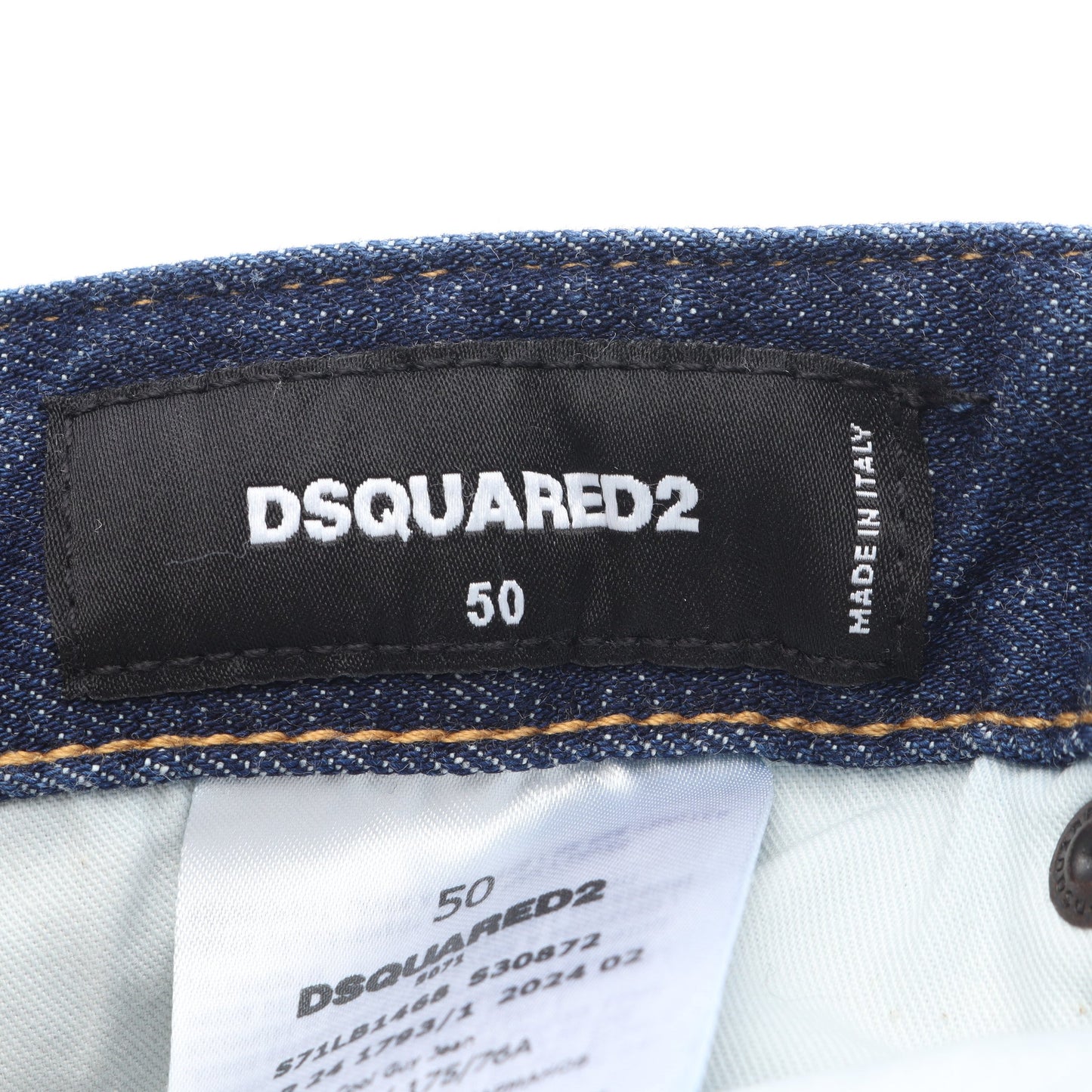 Cool Guy Jean デニムパンツ コットン インディゴブルー ボタンフライ ダメージ加工 ディースクエアード ボトムス DSQUARED2
