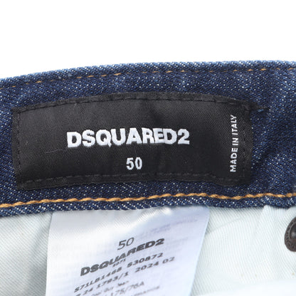 Cool Guy Jean デニムパンツ コットン インディゴブルー ボタンフライ ダメージ加工 ディースクエアード ボトムス DSQUARED2