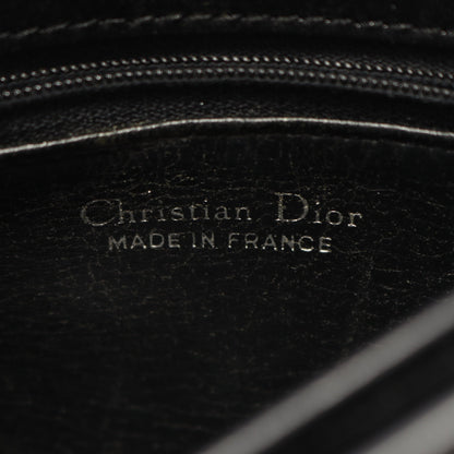 ショルダーバッグ レザー ブラック ロゴ クリスチャンディオール バッグ Christian Dior
