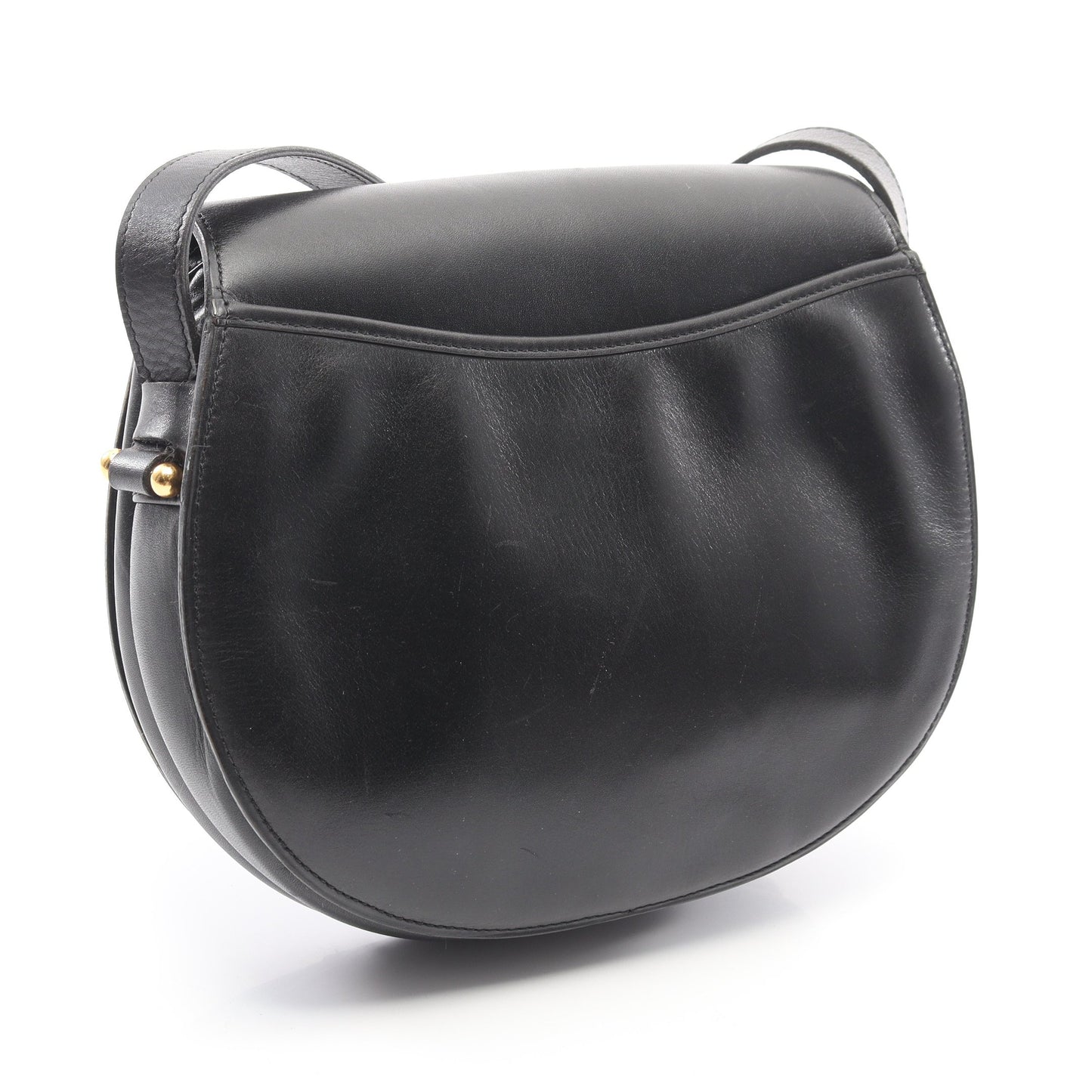 ショルダーバッグ レザー ブラック ロゴ クリスチャンディオール バッグ Christian Dior