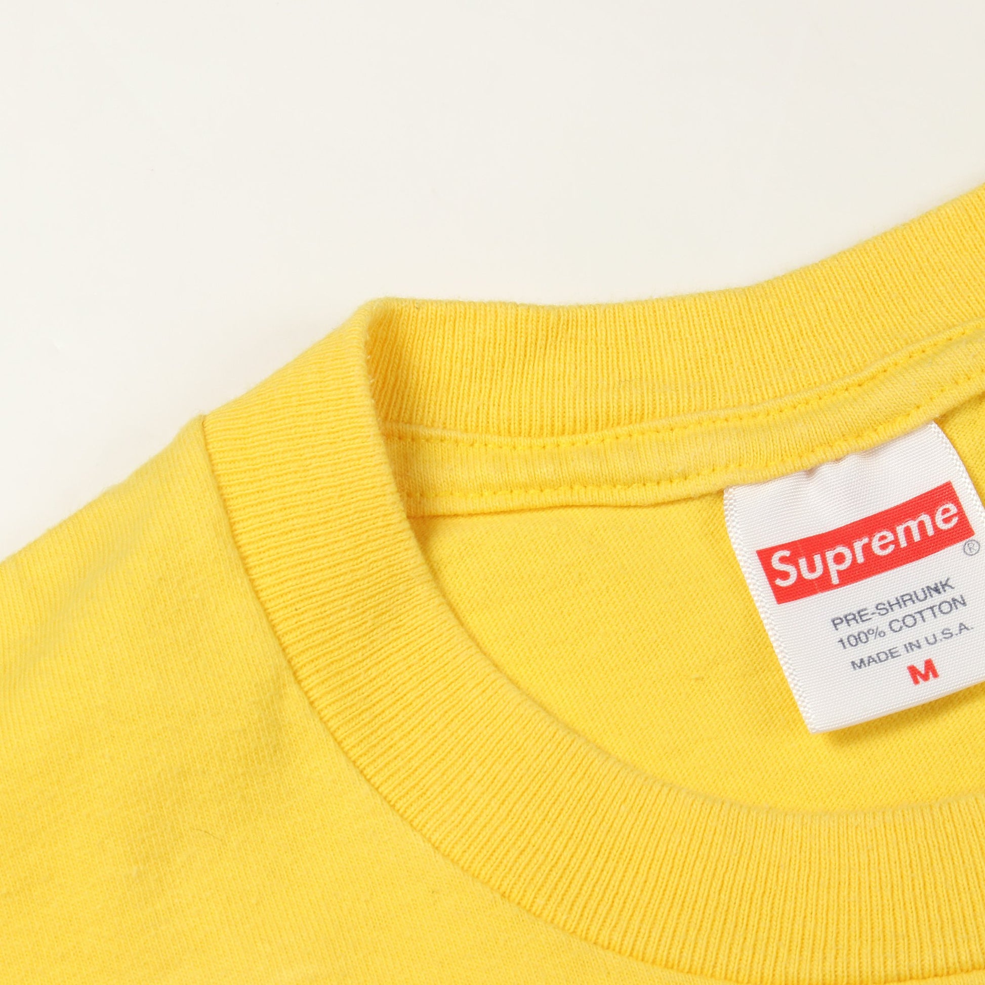 Top Shotta Tee 半袖Tシャツ クルーネック コットン イエロー シュプリーム トップス Supreme