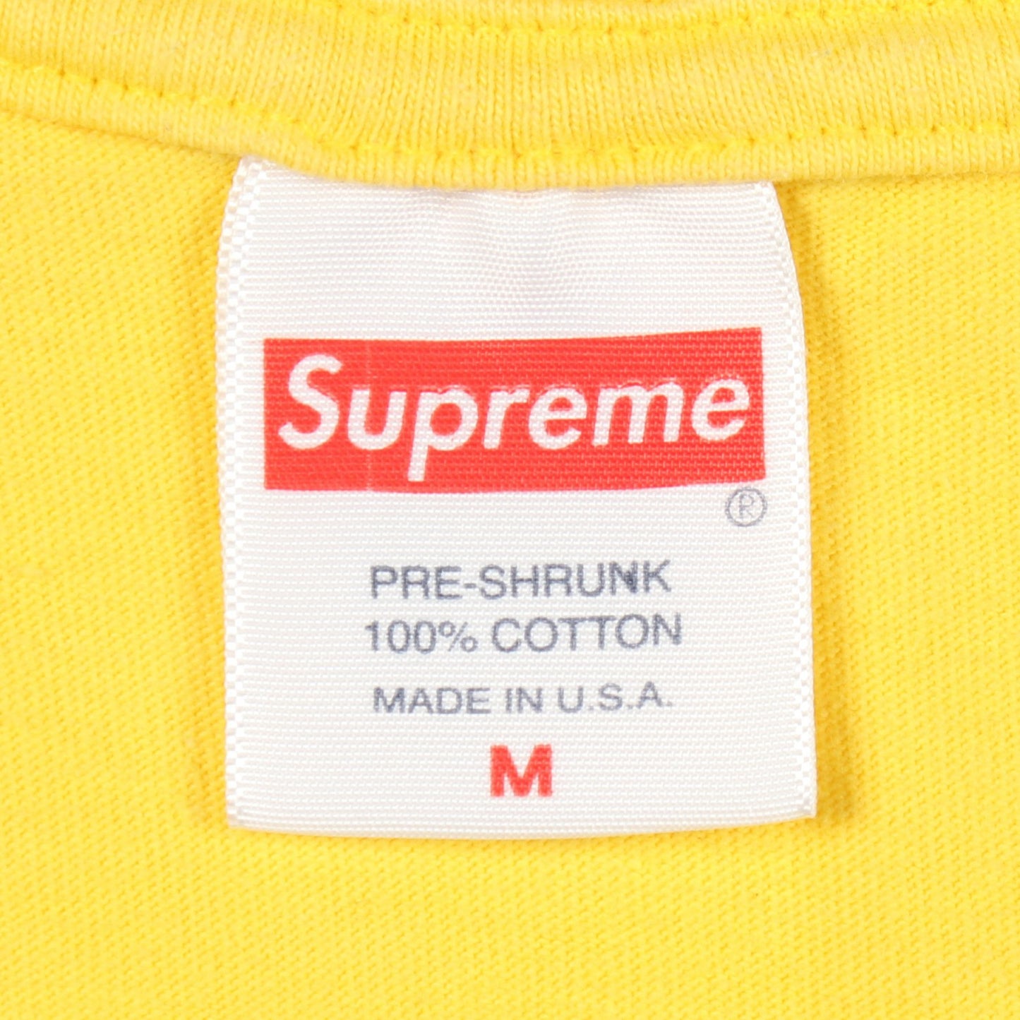 Top Shotta Tee 半袖Tシャツ クルーネック コットン イエロー シュプリーム トップス Supreme