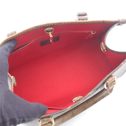 オンザゴーPM モノグラムジャイアント リバース ハンドバッグ PVC ブラウン ベージュ 2WAY ルイヴィトン バッグ LOUIS VUITTON