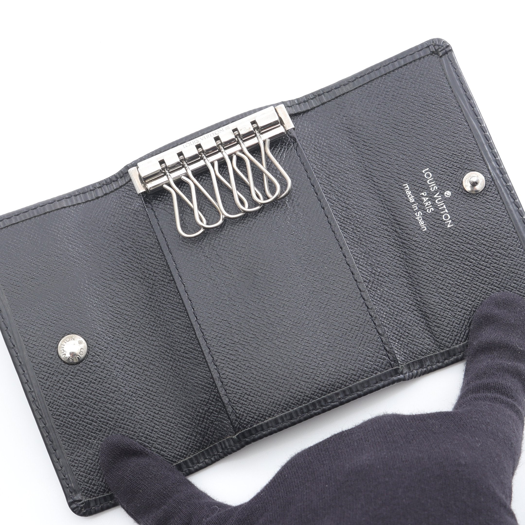 【超極美品】ルイヴィトン　ミュルティクレ6 エピ　キーケース　黒　ノワール ミュルティクレ6 エピ ノワール 6連 キーケース レザー ブラック ルイ