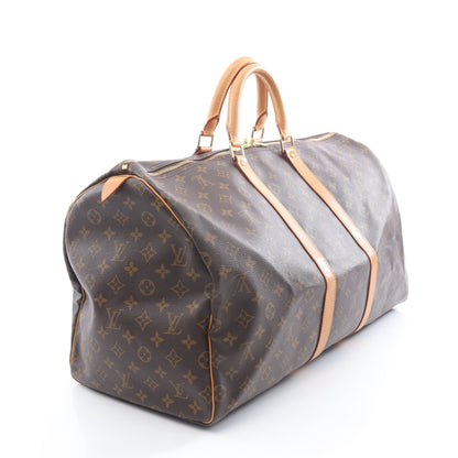 キーポル55 モノグラム ボストンバッグ PVC レザー ブラウン ルイヴィトン バッグ LOUIS VUITTON