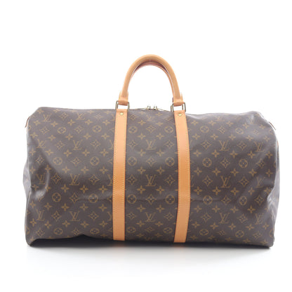 キーポル55 モノグラム ボストンバッグ PVC レザー ブラウン ルイヴィトン バッグ LOUIS VUITTON
