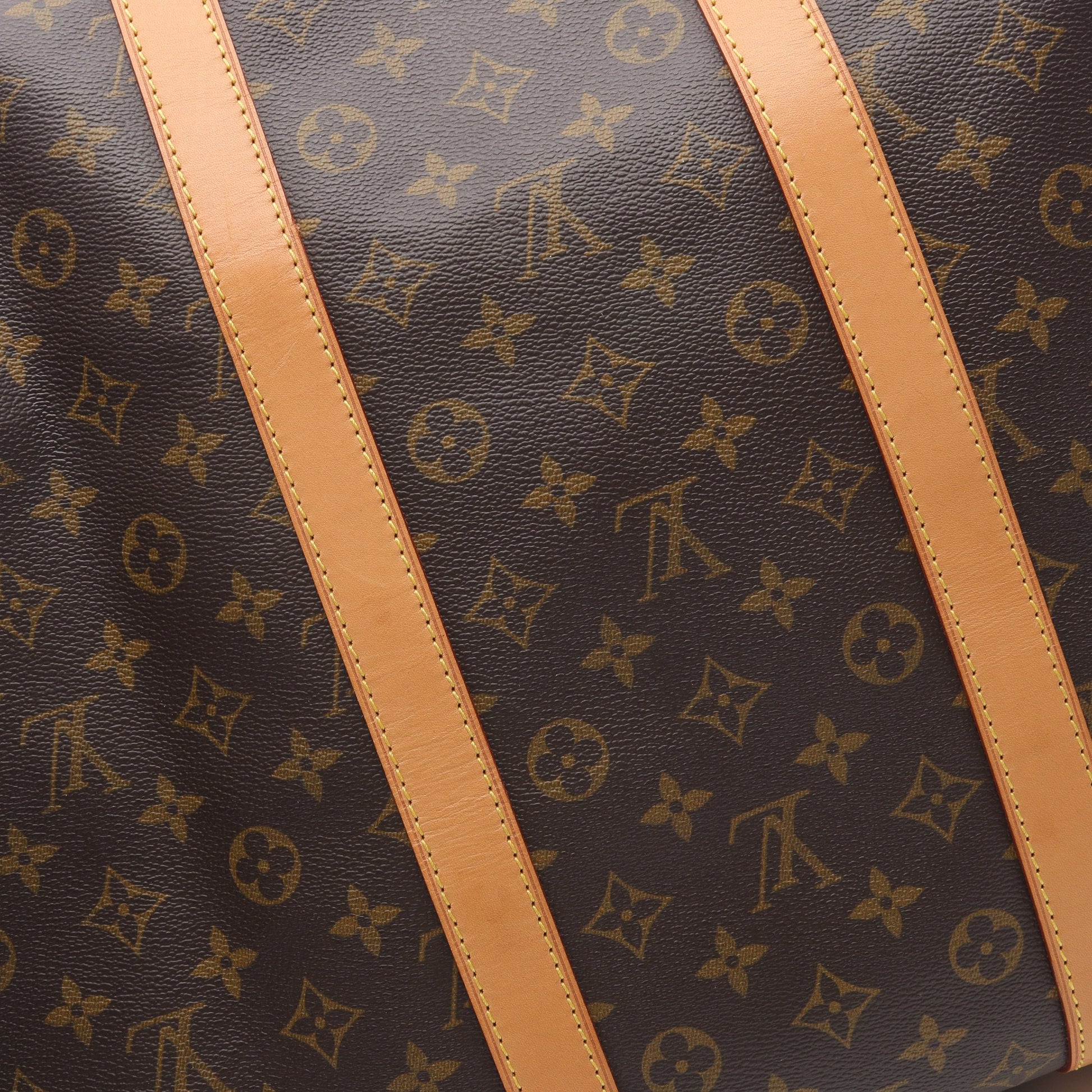 キーポル55 モノグラム ボストンバッグ PVC レザー ブラウン ルイヴィトン バッグ LOUIS VUITTON