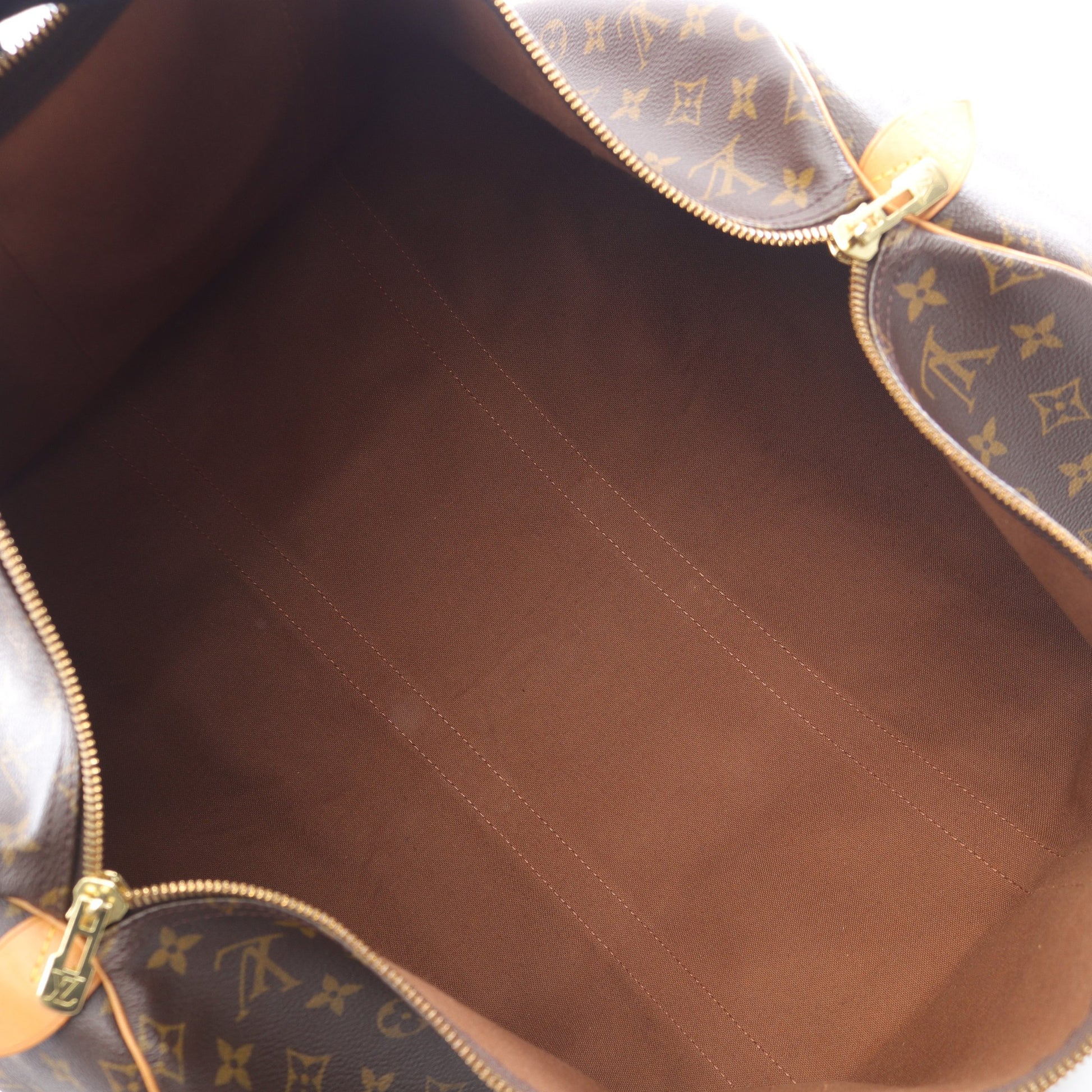 キーポル55 モノグラム ボストンバッグ PVC レザー ブラウン ルイヴィトン バッグ LOUIS VUITTON